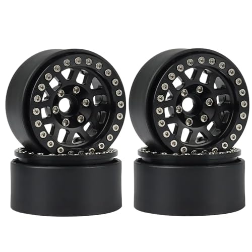 4pcs 1,9 Zoll Metall Beadlock Wheel Rims kompatibel mit 1 10 -Skala -RC -Crawler -Autos für Gen8 VS4 10 und ähnliche Modelle(A) von BritBolt