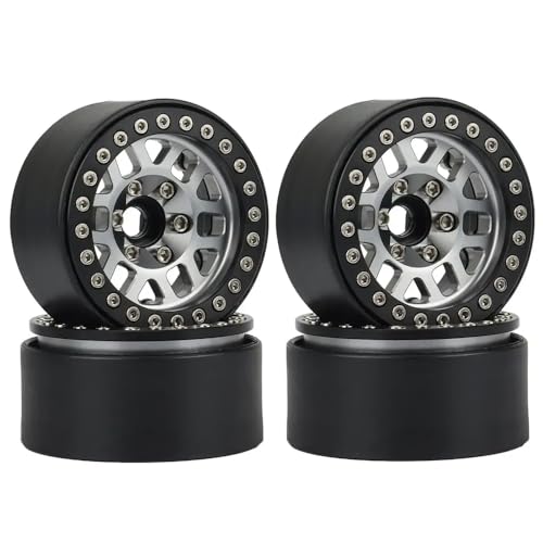 4pcs 1,9 Zoll Metall Beadlock Wheel Rims kompatibel mit 1 10 -Skala -RC -Crawler -Autos für Gen8 VS4 10 und ähnliche Modelle(B) von BritBolt