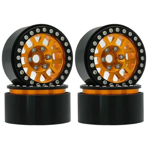 4pcs 1,9 Zoll Metall Beadlock Wheel Rims kompatibel mit 1 10 -Skala -RC -Crawler -Autos für Gen8 VS4 10 und ähnliche Modelle(C) von BritBolt