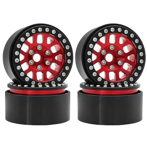 4pcs 1,9 Zoll Metall Beadlock Wheel Rims kompatibel mit 1 10 -Skala -RC -Crawler -Autos für Gen8 VS4 10 und ähnliche Modelle(E) von BritBolt