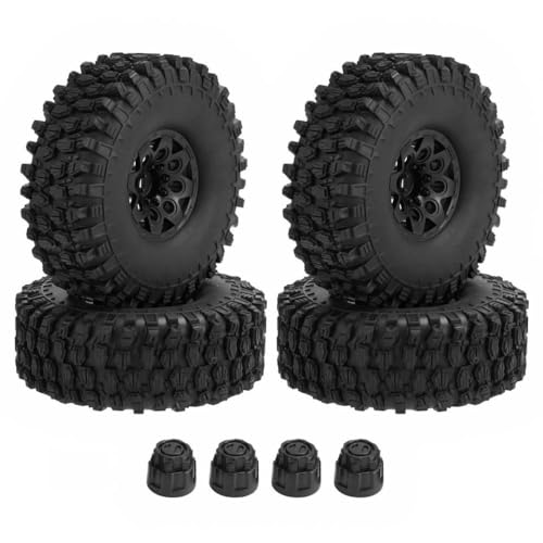 4pcs 120mm 1 9 Beadlock Wheel und Reifenset kompatibel mit 1 10 -Skala RC Crawler Cars III III von BritBolt