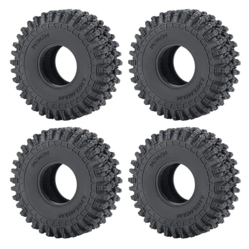 4pcs Messing 1 0 Beadlock Wheel Rims Counterweight Hubs kompatibel mit 1 24 1 18 Skala RC Crawler -Modelle wie SCX24 AX24(1.0 Rubber Tyres) von BritBolt