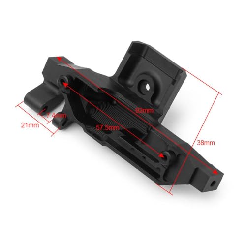 Aluminiummotor -Haltekämpfer Basishalter mit 1 10 -Skala -RC -Crawler -Auto -Upgrade -Teilen für TRX6 -Bronco -Modelle kompatibel(Motor Base-Black) von BritBolt