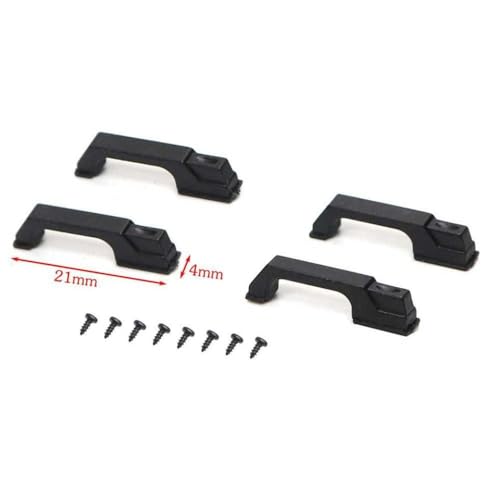 BritBolt 1/10 RC -Autoteile Abs Plastikscharniergriff Griff Motorscharnierscharnier Tankanschluss Lufteinlass kompatibel mit verschiedenen RC -Modellen(Door Handle) von BritBolt