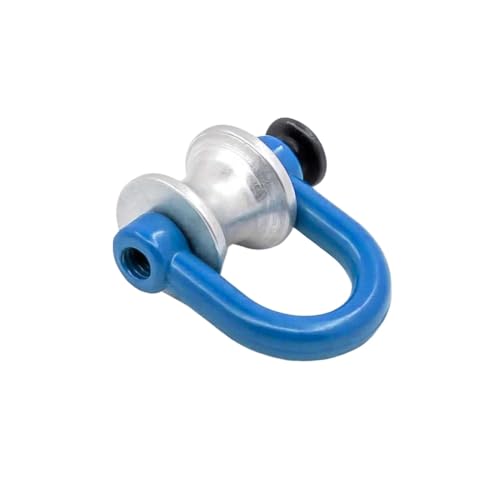 BritBolt 1/10 RC Rock Crawler Car Schlepple Shackle Haken Metallanhänger Schleppschnalle -Dekorationen kompatibel mit D110 und ähnlichen Modellen(C Blue) von BritBolt