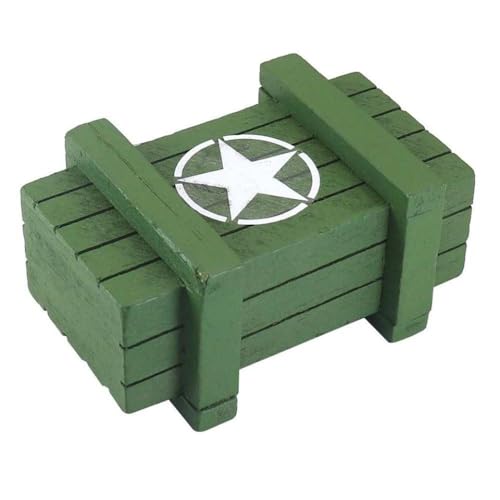 BritBolt 1/10 Skala RC Crawler Car Axle Box Holz dekoratives Zubehör kompatibel mit Yikong- und TRX6 -Teilen(Green B) von BritBolt