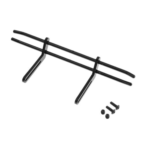 BritBolt 1/10 Skala RC Crawler Car Metal Metall vorne und hinteren Stoßstangen -Upgrade -Teilen, die mit verschiedenen Modellen kompatibel sind(Rear Black) von BritBolt