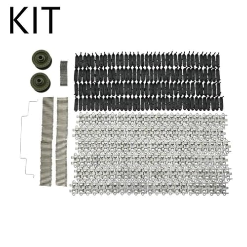 BritBolt 1/16 Skala RC Tank -Upgrade Teile E 1 GAZ 71 Technische Räder Reifenspur Pedrail Ersatzzubehör kompatibel mit Fernbedienungstanks(KIT) von BritBolt