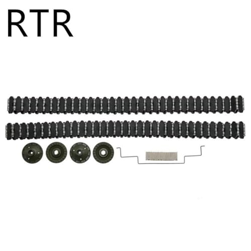 BritBolt 1/16 Skala RC Tank -Upgrade Teile E 1 GAZ 71 Technische Räder Reifenspur Pedrail Ersatzzubehör kompatibel mit Fernbedienungstanks(RTR) von BritBolt
