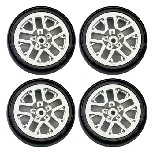 BritBolt 1/18 LD1801 LD1802 LD1803 LD1804 A01 A02 A86 4PCS 32 mm Metall RC Drift Tire Wheel Hard -Reifen -Upgrade -Teile mit 1 18 -Skala -RC -Autos kompatibel(JSLG-SG) von BritBolt