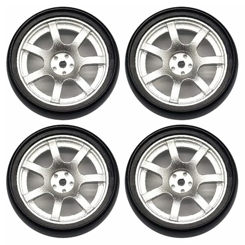 BritBolt 1/18 LD1801 LD1802 LD1803 LD1804 A01 A02 A86 4PCS 32 mm Metall RC Drift Tire Wheel Hard -Reifen -Upgrade -Teile mit 1 18 -Skala -RC -Autos kompatibel(JSLG-SJ) von BritBolt