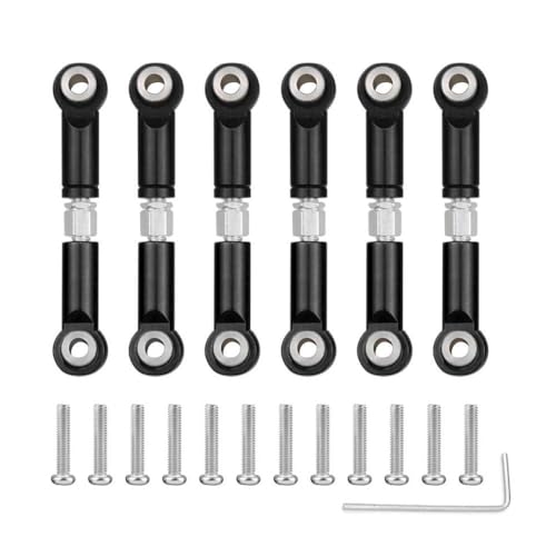BritBolt 1/18 RC-Auto-Upgrade-Teile A959 A959-B A949 A969 A979 K929 Metal ERA LINK Sergo-STECKER Set Set(Black) von BritBolt