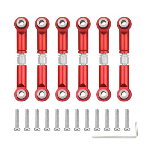 BritBolt 1/18 RC-Auto-Upgrade-Teile A959 A959-B A949 A969 A979 K929 Metal ERA LINK Sergo-STECKER Set Set(Red) von BritBolt