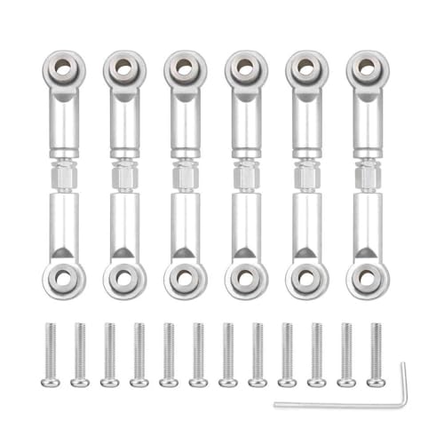 BritBolt 1/18 RC-Auto-Upgrade-Teile A959 A959-B A949 A969 A979 K929 Metal ERA LINK Sergo-STECKER Set Set(Silver) von BritBolt