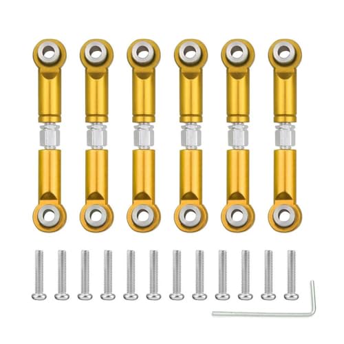 BritBolt 1/18 RC-Auto-Upgrade-Teile A959 A959-B A949 A969 A979 K929 Metal ERA LINK Sergo-STECKER Set Set(Yellow) von BritBolt