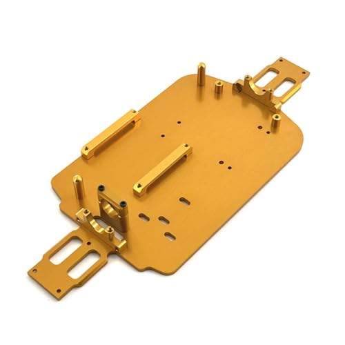 BritBolt 1/18 Skala RC Car Metal Metal Chassis Upgrade Teile kompatibel mit Modellen 184011 A949 A959 A969 A979 K929 A959-B A979-B K929-B(Yellow) von BritBolt