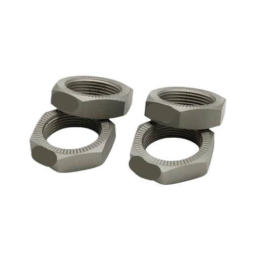 BritBolt 1/5 Skala Metall RC -Auto -Reifen -Radmutter -Set kompatibel mit I Rovan King Motor Rovan Modelle 5B 5T 5SC SS Vordere Heck -Ersatzteile(Titanium) von BritBolt