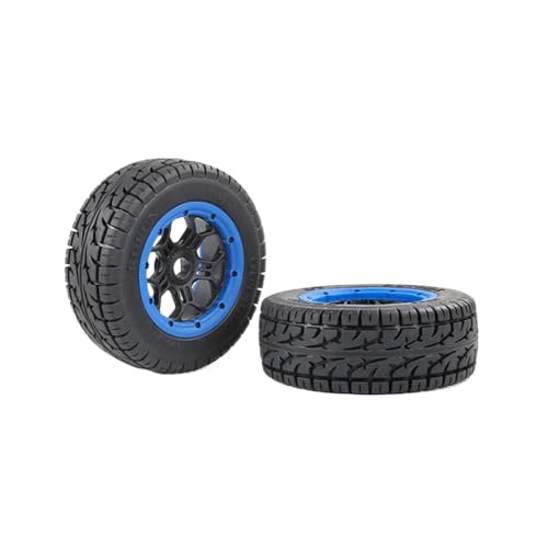 BritBolt 1/5 Skala RC -Auto All Terrain Tire und Rad Hub Assembly III kompatibel mit 5Iver T rofun x2 SLT V5 BAHA 5S -Modelle(Blue) von BritBolt