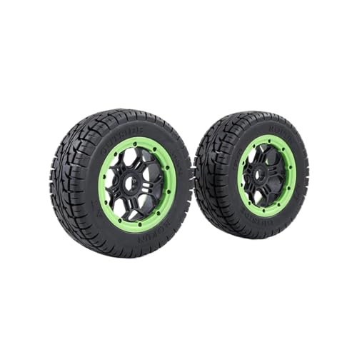 BritBolt 1/5 Skala RC -Auto All Terrain Tire und Rad Hub Assembly III kompatibel mit 5Iver T rofun x2 SLT V5 BAHA 5S -Modelle(Green) von BritBolt