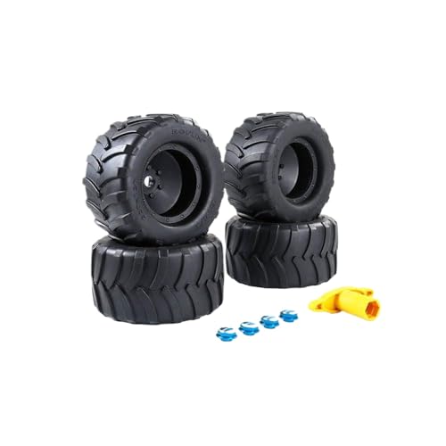 BritBolt 1/5 Skalen -RC -Auto -Off -Straßenreifen mit -Radmuttern kompatibel mit Rofun Rovan XLT -Modellen Teile(Tire with Blue Nut) von BritBolt