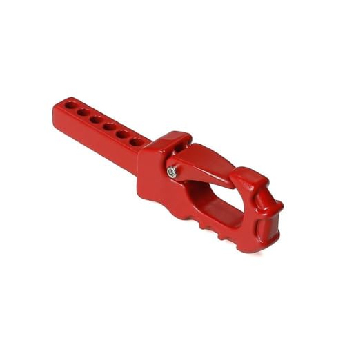 BritBolt 1/8 1/10 RC Crawler Car Metal Metal Heck Stoßstange Schlepptauhazipel Anhänger -Hitch -Empfänger Upgrade Teil kompatibel mit verschiedenen RC -Modellen(Red) von BritBolt