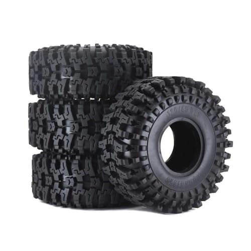 BritBolt 1,9 Zoll 120-mm-Gummireifen mit 1/10 RC-Crawler-Autos mit 1/10 Skala kompatibel von BritBolt
