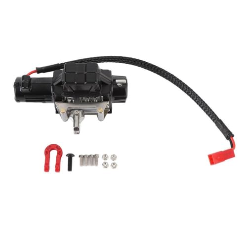 BritBolt 1 10 Skala RC Crawler Winch Metallersatzteil kompatibel mit 1 10 RC Crawler Car kompatibel(Black) von BritBolt