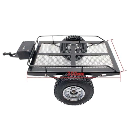 BritBolt 1 10 Skala TRX6 D110 90046 RC Crawler Car DIY -Kit mit Metallrahmen und kleinem Anhängereimer kompatibel mit 1 10 Fernbedienungsfahrzeugen von BritBolt
