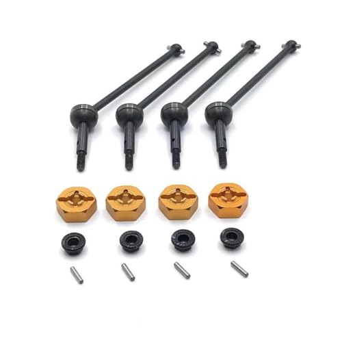 BritBolt 1:14 144001 144002 144010 Kompatible Fernbedienungssteuerungspfus -Metallteile Upgrade Ersatz für Werksmodelle(144001-YC-Y-346) von BritBolt
