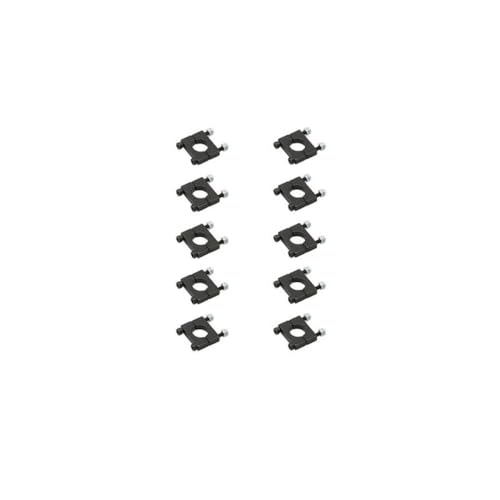 BritBolt 10 pcs Kohlefaserrohr -Klemmmotor -Halterungsklemme für RC -FPV -Drohnen kompatibel mit 8 10 12 14 16 18 20 22 25 30 35 40 -mm -Rohre Ultraleicher Rahmenzubehör(Aluminum Black 12mm) von BritBolt