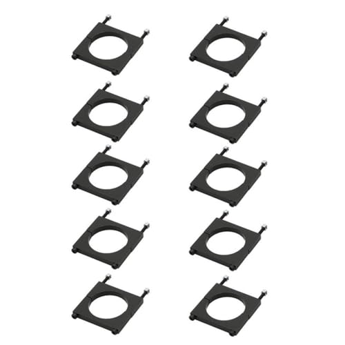 BritBolt 10 pcs Kohlefaserrohr -Klemmmotor -Halterungsklemme für RC -FPV -Drohnen kompatibel mit 8 10 12 14 16 18 20 22 25 30 35 40 -mm -Rohre Ultraleicher Rahmenzubehör(Aluminum Black 35mm) von BritBolt