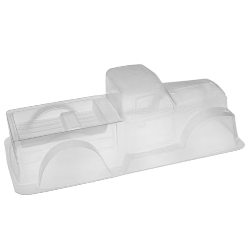 BritBolt 12,3 Zoll 313 mm Radstand Clear Tippup Body Shell kompatibel mit 1 10 -Skala -RC -Crawler -Modellen wie II 90046 86100 YK4101 CC01 TF2 von BritBolt