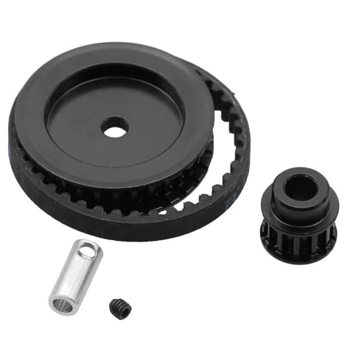 BritBolt 12T 30T -Gürtelantriebsübertragungsgetriebe mit 1 10 Skala RC Crawler Car Upgrade DIY -Teile für TRX6 -Modell kompatibel(Black) von BritBolt
