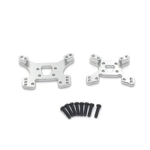 BritBolt 144001 144002 144010 124007 124017 124019 RC -Auto -Vorderturm und Metallgetriebe -Upgrade -Teile, die mit 1 10 -Skala -RC -Fahrzeugen kompatibel sind(Silver) von BritBolt