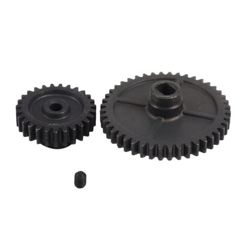 BritBolt 144001 144002 144010 124016 124017 124018 124019 Stahl 44T -Gang und 27T -Ritzel mit RC -Automodellen Ersatzteile für Fahrzeuge 1/10 Skala kompatibel von BritBolt