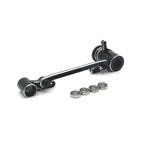 BritBolt 144001 144010 124007 124016 124017 124018 124019 Metalllenker -Upgrade -Teile für RC -Automodelle, die mit verschiedenen Fernbedienungsfahrzeugen kompatibel sind(Black) von BritBolt