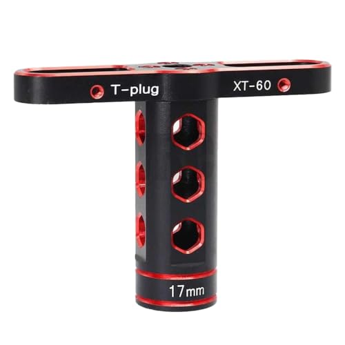 BritBolt 17 mm Rad Sechskanthülsenschlüsselscheiben -Werkzeug mit 1 8 -Skala -RC -Autos und Lastwagen kompatibel(Red) von BritBolt