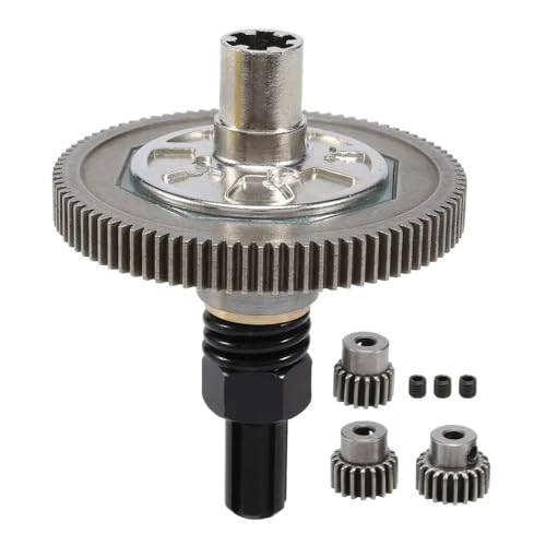 BritBolt 17T 19T 21T -Ritzergetriebe mit 91T Spurgetriebe Slipperkupplung für 1 10 -Skala -RC -Autos kompatibel mit 4x4 -Models Upgrade -Teile(Black) von BritBolt