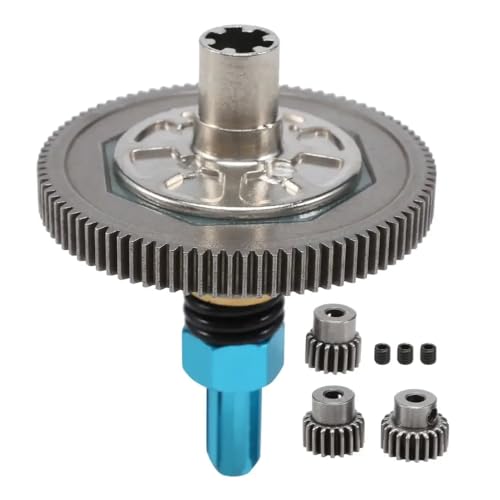 BritBolt 17T 19T 21T -Ritzergetriebe mit 91T Spurgetriebe Slipperkupplung für 1 10 -Skala -RC -Autos kompatibel mit 4x4 -Models Upgrade -Teile(Blue) von BritBolt