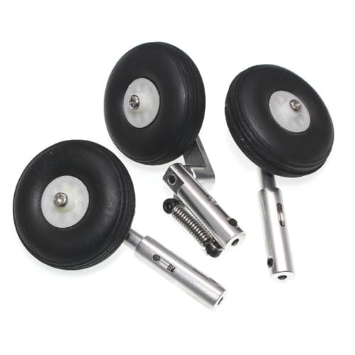 BritBolt 1Set Aluminium Electric Dämpfung Fahrgefangen -Fahrwerk -Fahrwerk mit 45 -mm -Radwellen, die mit RC -Flugzeugmodellen kompatibel sind(Landing Gear only) von BritBolt