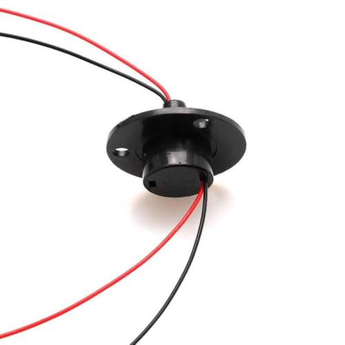 BritBolt 1pcs 22mm Dia 2Ch 5A -Schlupfringanschluss mit Flansch für Windkraft -DIY -rotierende Teile, die mit Elektromotoranwendungen kompatibel sind von BritBolt