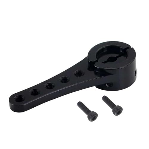 BritBolt 1pcs 46mm Aluminium 25T Lenks Servo Arm Horn kompatibel mit 1/10 1/8 1/5 Skala RC -Autos Crawler und große Drehmoment -Servo -Teile(Black) von BritBolt