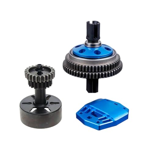 BritBolt 2 Speed ​​Gear Getriebe Doppelgetriebe -System kompatibel mit 5Iver t Rovan LT King Motot X2 Modelle(Blue) von BritBolt