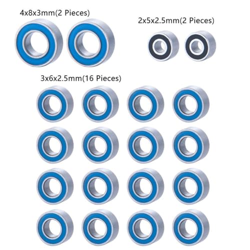 BritBolt 20pcs versiegelte Kugellager Teile Eingestellt mit 1 24 -Skala -Crawler SCX24 Deadbolt RC Car -Modell BritBolt 20pcs versiegelte Kugellager Teile Eingestellt mit 1 24 -Skala -Crawler SCX24 Deadbolt RC Car -Modell von BritBolt