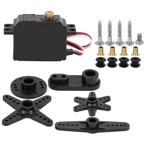 BritBolt 25G Metal Gear Digital Servo S0025m und Kunststoffgetriebe S0025P Ersatzteile kompatibel mit 1 12 -Skala -RC -Autos -Bootsmodellen(S0025M Meatal Gear) von BritBolt