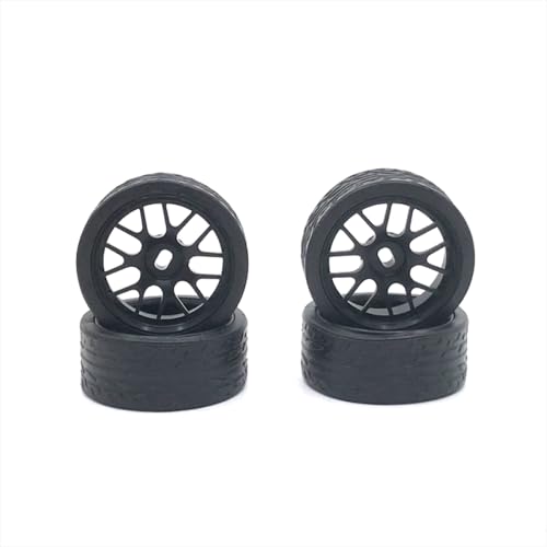 BritBolt 26. 5 mm Metall -Upgrade -Rennreifen für 1 28 -Skala -RC -Autos kompatibel mit 284121 K969 K979 K989 K999 P929 P939 Q Z RC01 Modelle(Black) von BritBolt