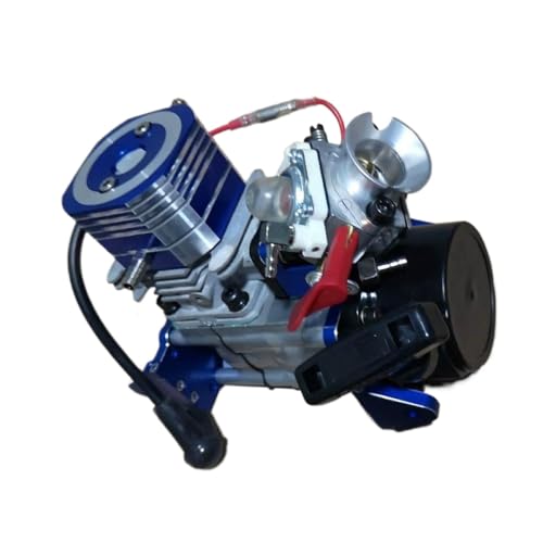 BritBolt 29cc 2 Strich Wasser gekühlt Inline -Motor kompatibel mit RC Racing Boat Toy Teilen(Blue) von BritBolt