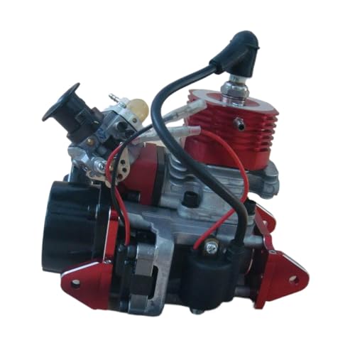 BritBolt 29cc 2 Strich Wasser gekühlt Inline -Motor kompatibel mit RC Racing Boat Toy Teilen(Red) von BritBolt