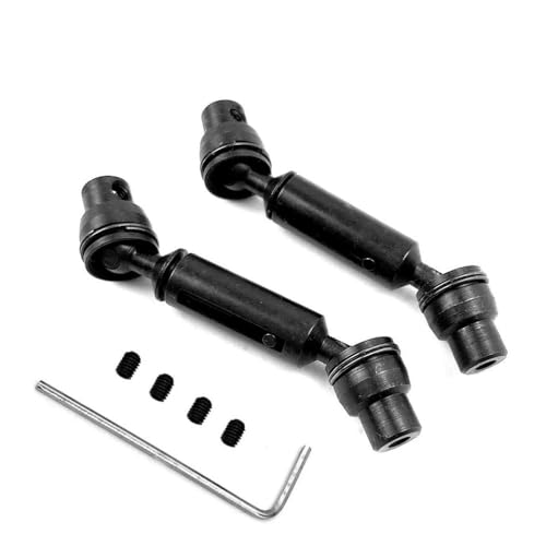 BritBolt 2pcs Metallantriebswelle kompatibel mit RC -Automodellen C14 C24 C34 MN D91 D96 D99 D99S MN90 MN98 MN99S SEVENTION Teile Abschnitt(Black) von BritBolt