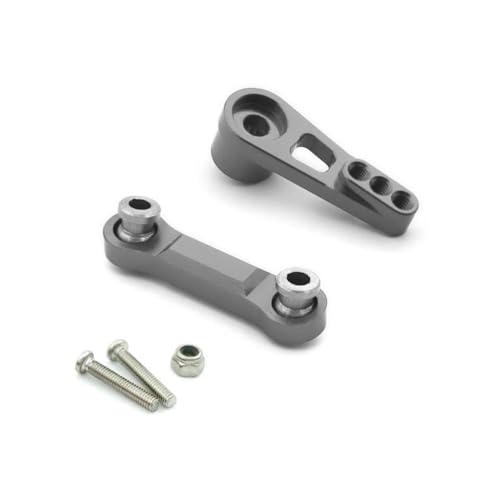 BritBolt 2pcs Metalllenker Servo Arm und Servo -Stabset Set kompatibel mit 1 18 -Skala -RC -Cars -Modellen 184011 A949 A959 A969 A979 K929 A959 B A979 B Upgrade -Teile auf Upgrade -Teile(Grey) von BritBolt